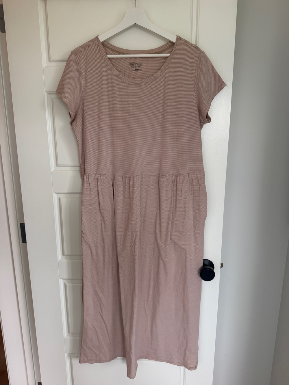 Patagonia Kamala Dusty Rose Short Sleeve Midi Dress